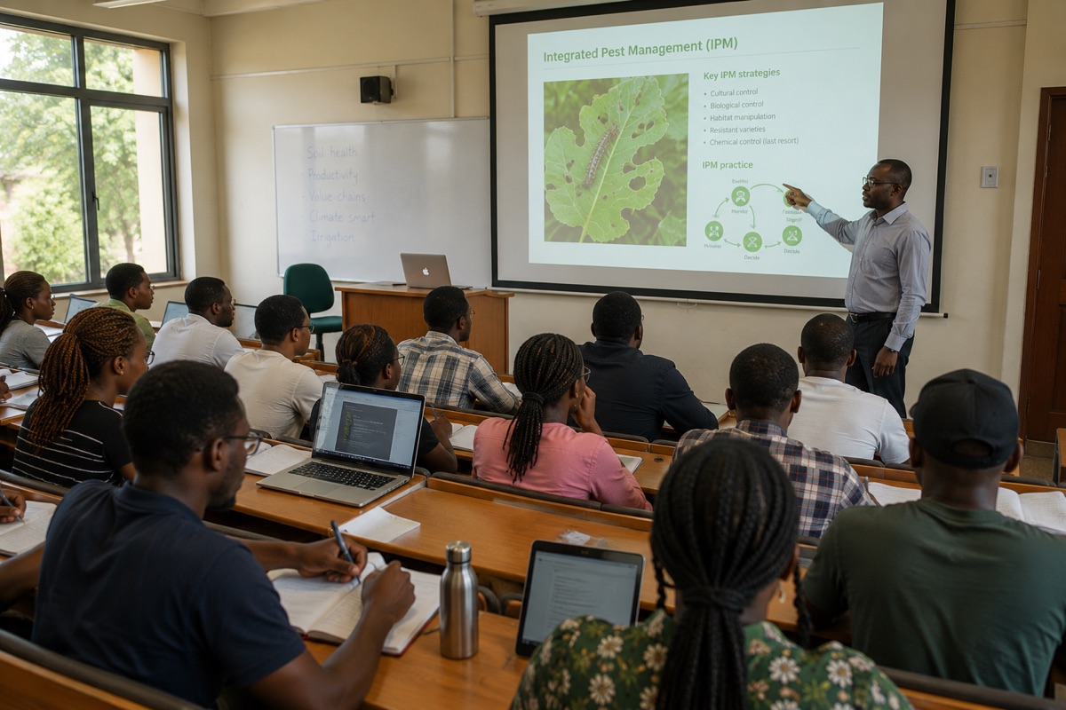 A lecture in session
